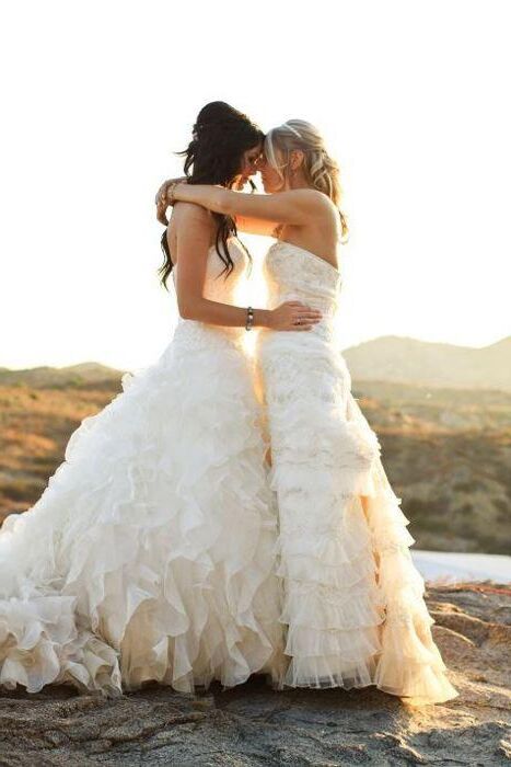 Lisas lesbische Freunde Hochzeiten