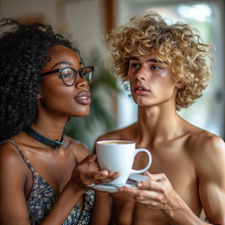 Meninos brancos para mulheres negras