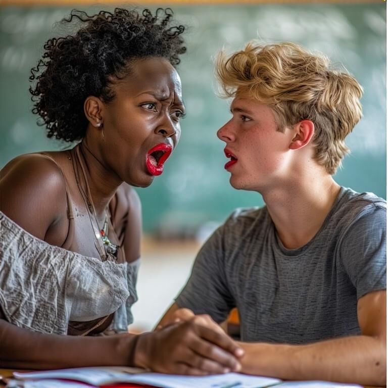 Conversas pep quando corrigidas verbalmente por uma deusa negra