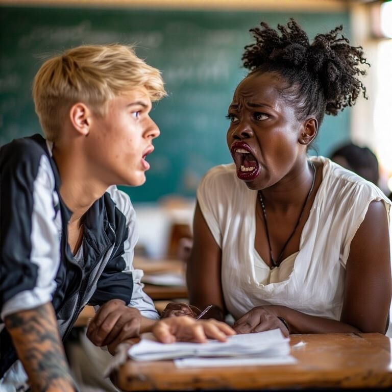 Conversas pep quando corrigidas verbalmente por uma deusa negra