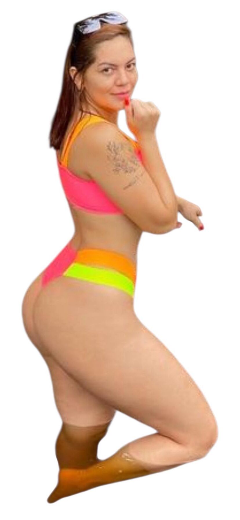 Latina süße große Butt -Aufkleber