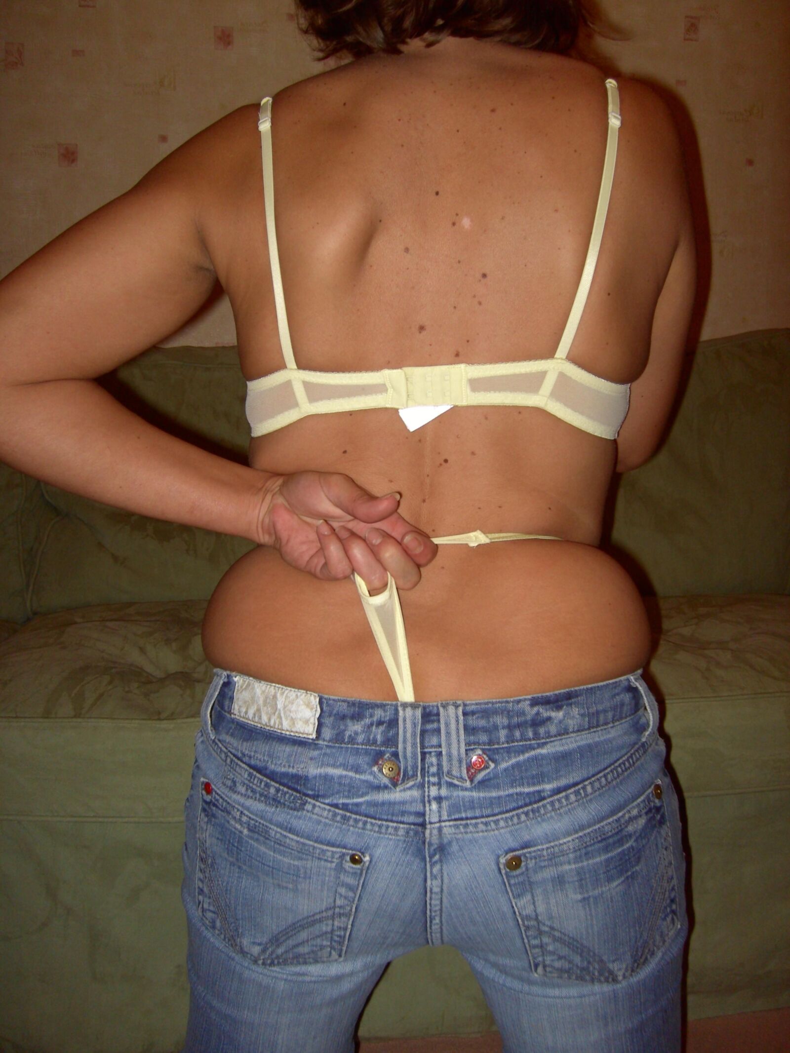 Schlampe in Jeans