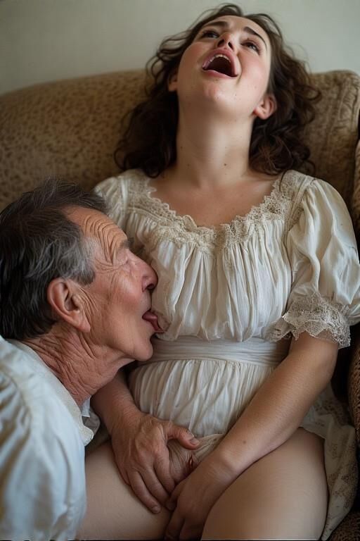 Filles potelées avec de vieillards