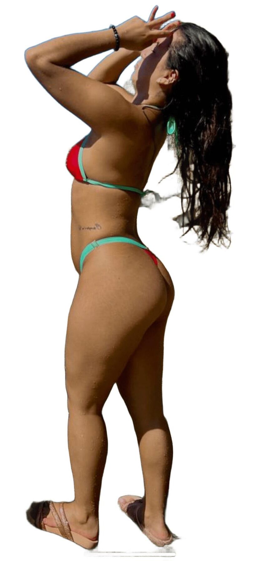 Latina Cute Big Butt Stickers 