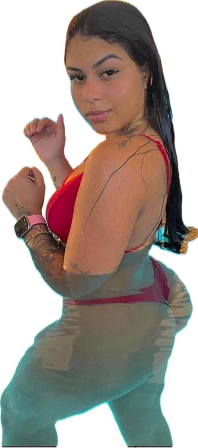 Latina Cute Big Butt Stickers 