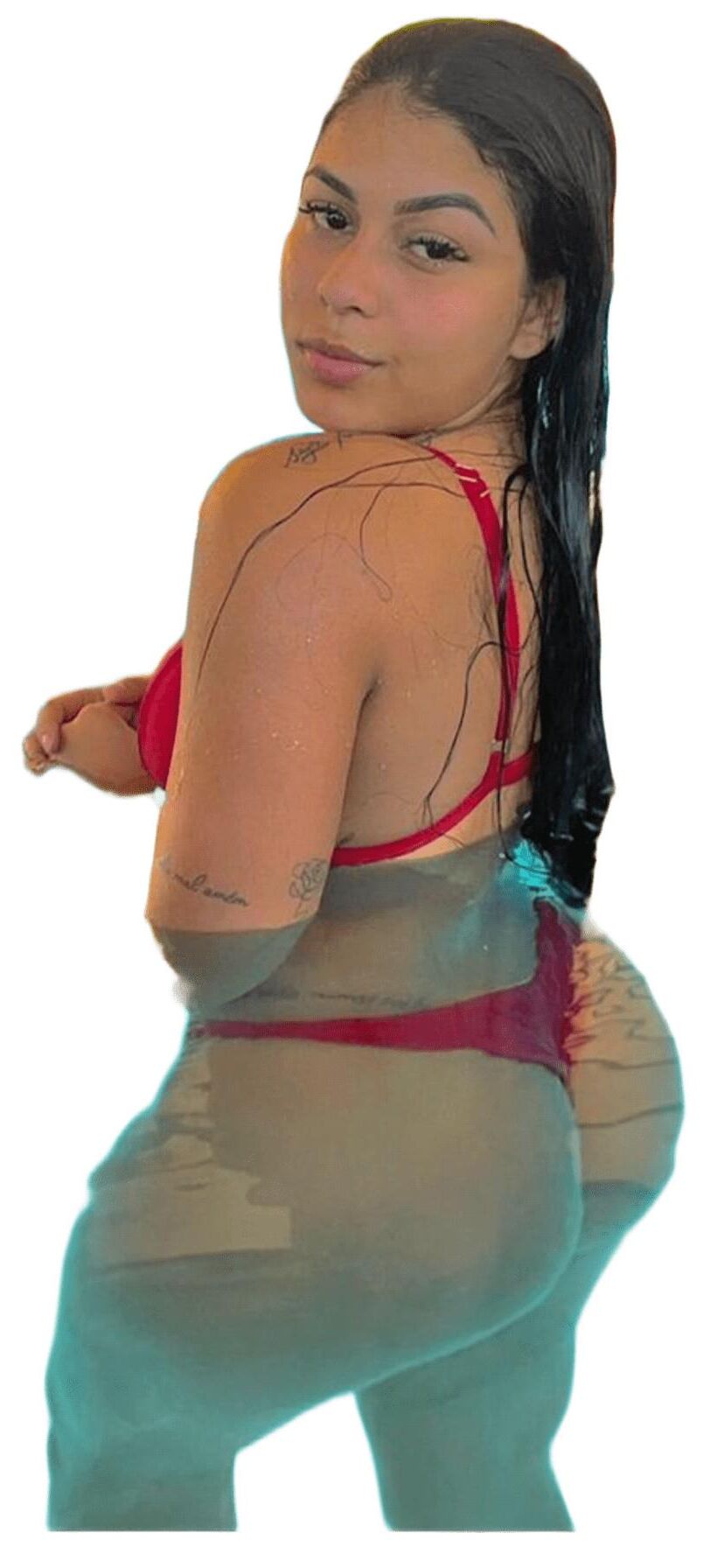 Latina Cute Big Butt Stickers 