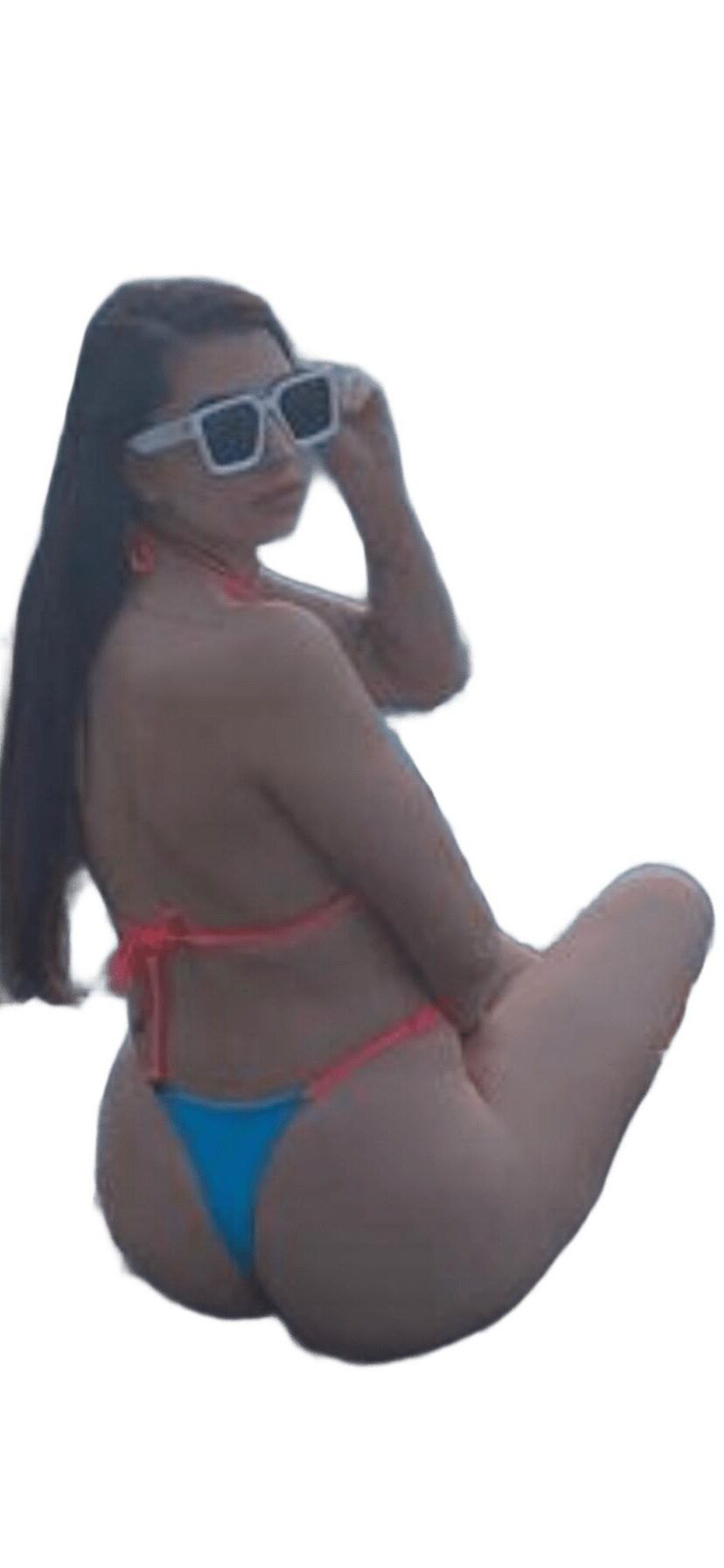 Latina Cute Big Butt Stickers 