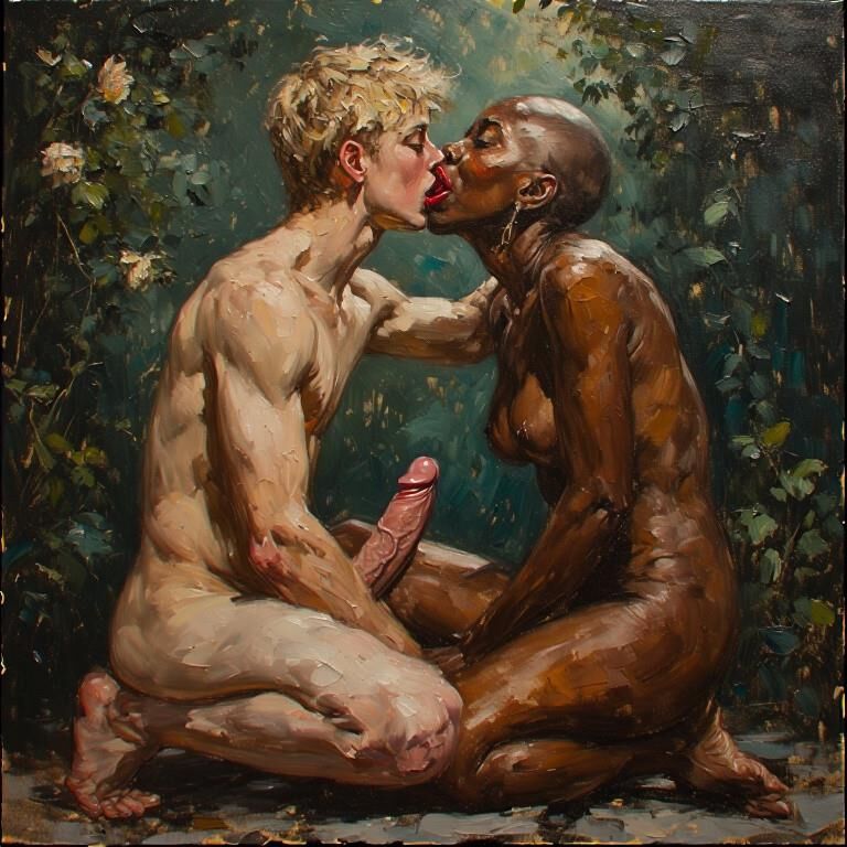 Die Kunst der Vergangenheit geht interracial