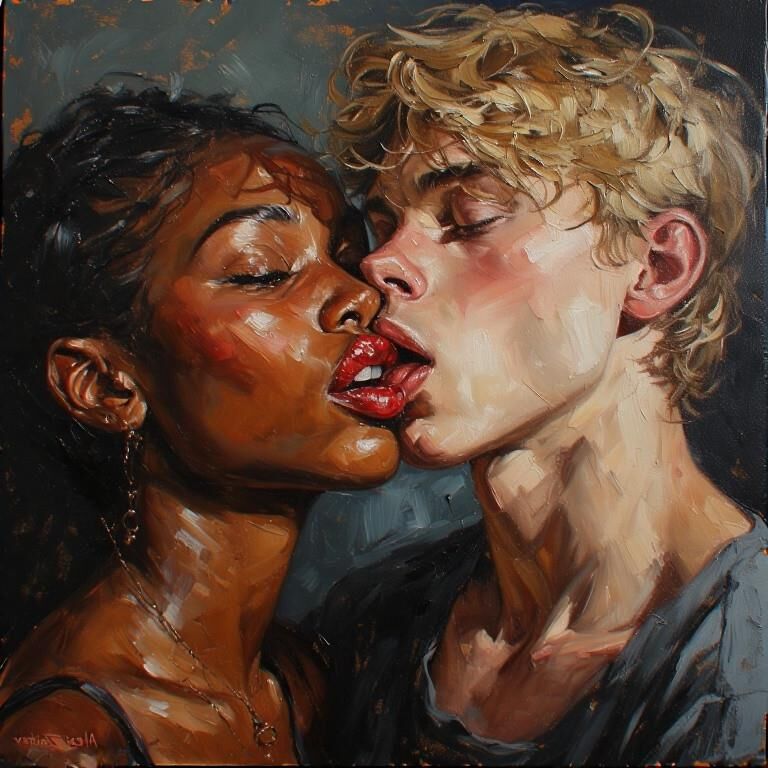 Die Kunst der Vergangenheit geht interracial