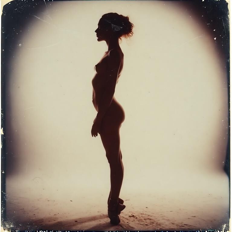 Adult ballerina silhouette project