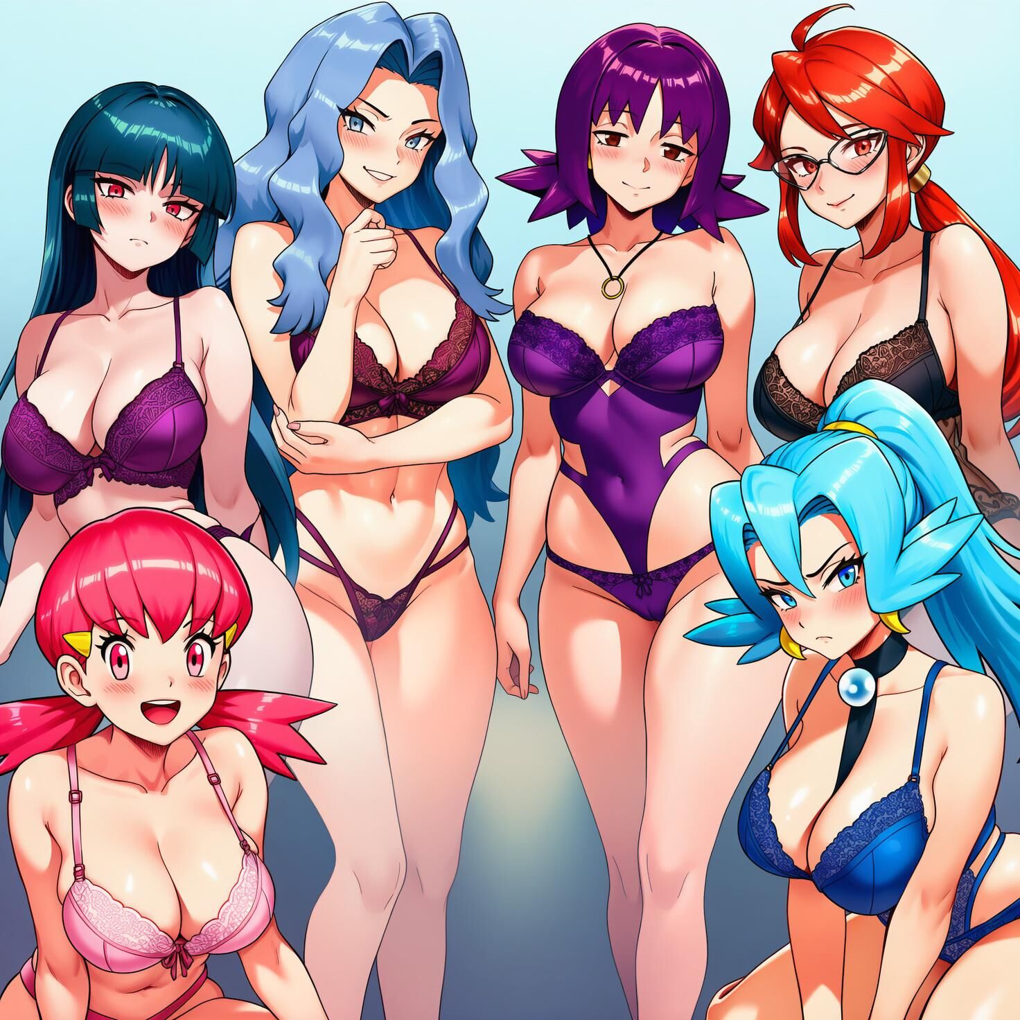 Várias meninas / grupo
