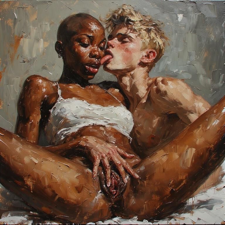 Die Kunst der Vergangenheit geht interracial