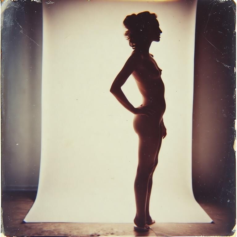 Adult ballerina silhouette project