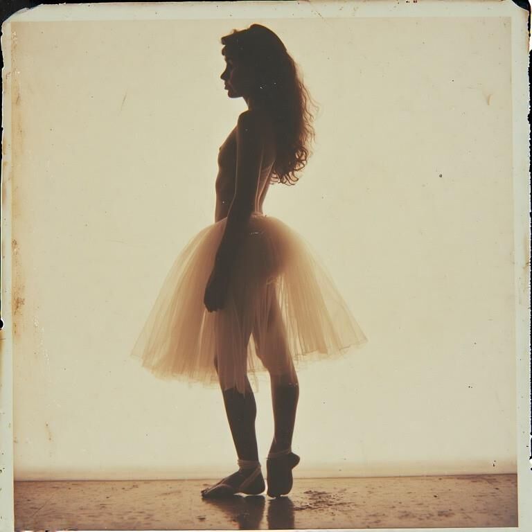 Adult ballerina silhouette project
