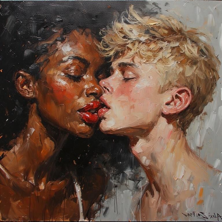 Die Kunst der Vergangenheit geht interracial