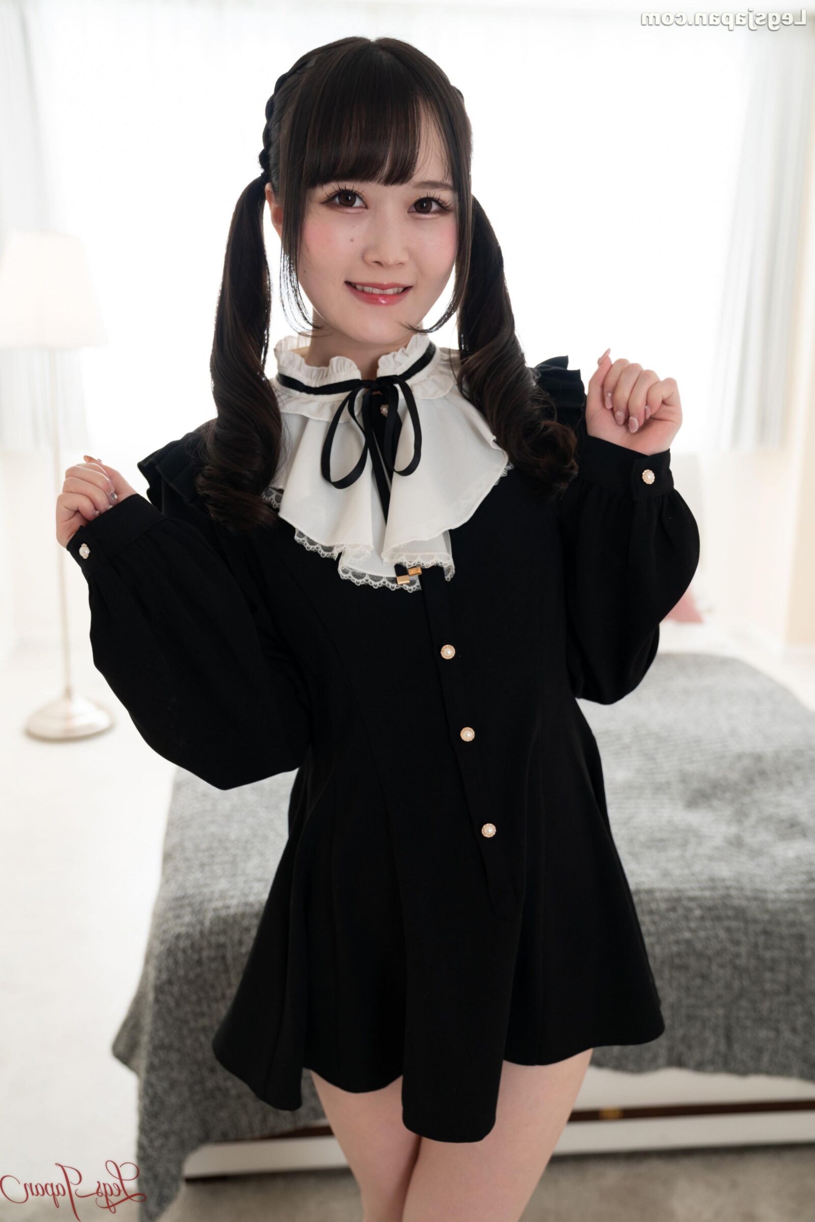 Ria Kurumi vestido preto fofo