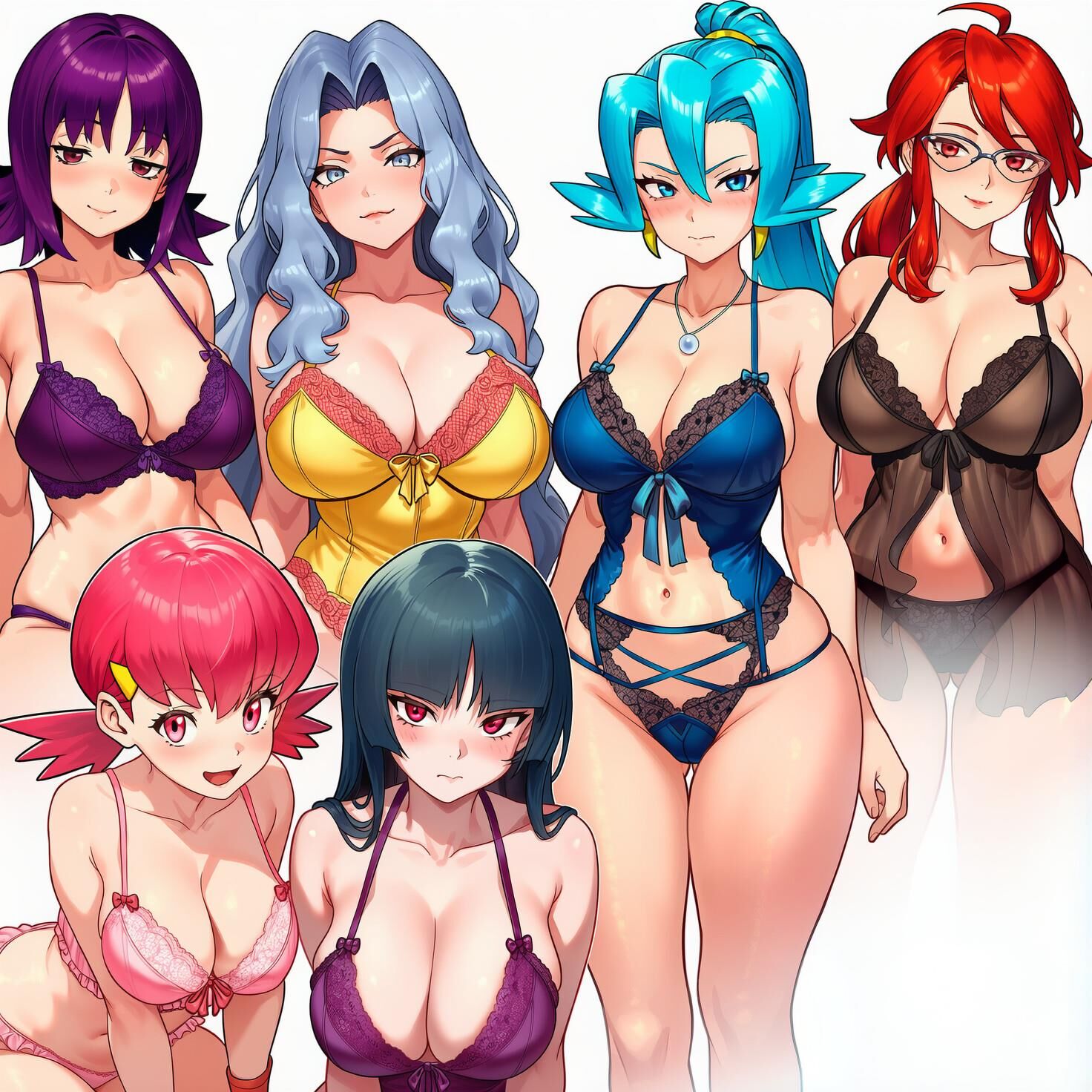 Várias meninas / grupo