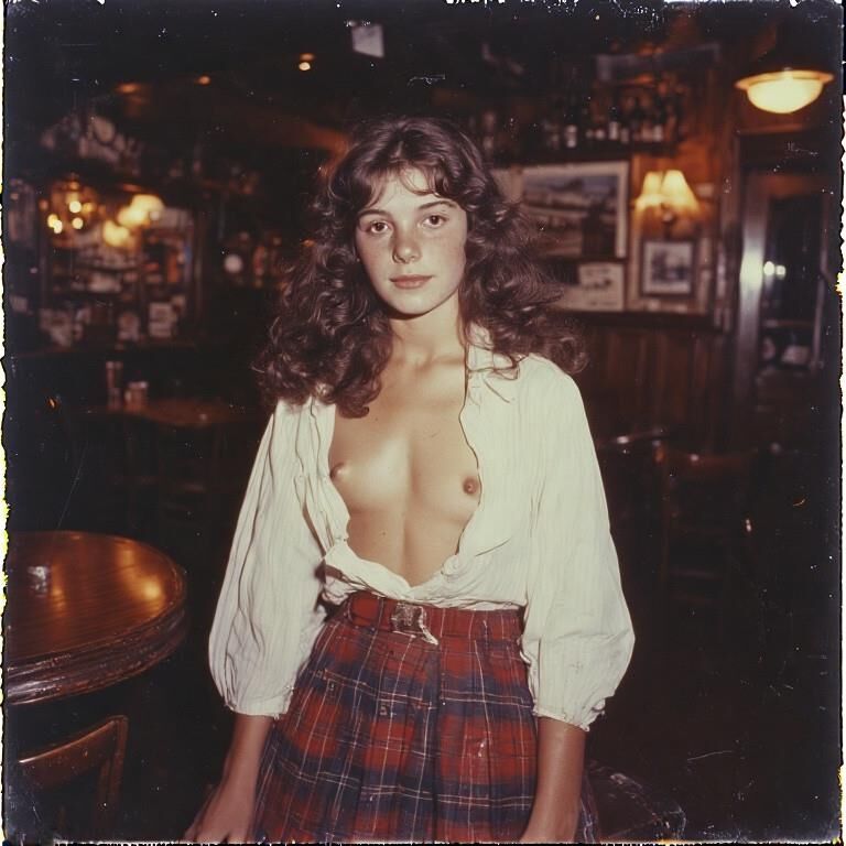 Pretty Scottish teen flirting in the pub project