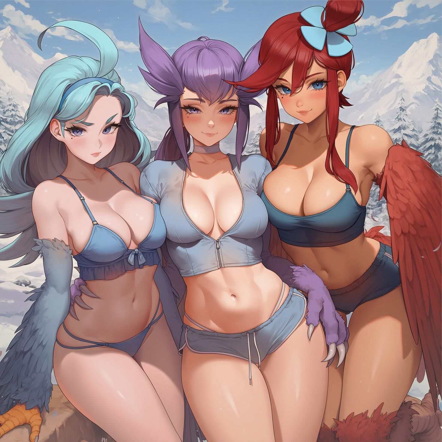 Várias meninas / grupo