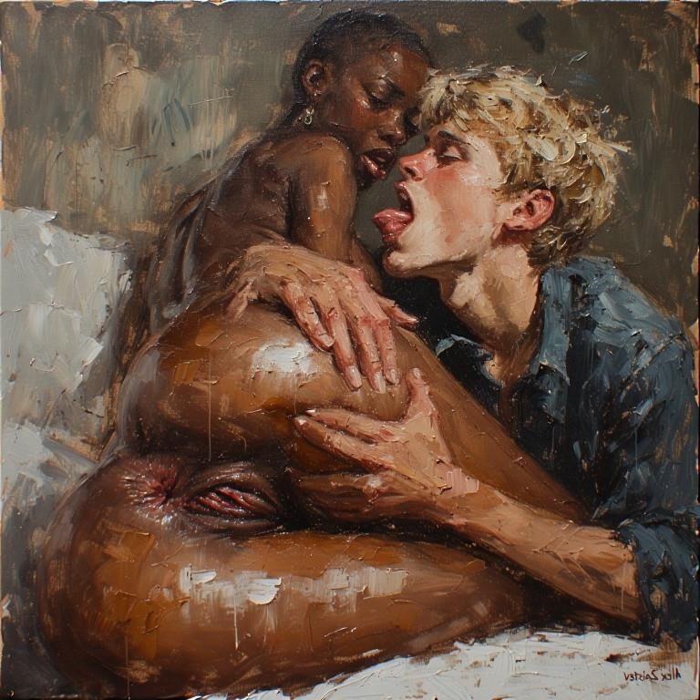 Die Kunst der Vergangenheit geht interracial