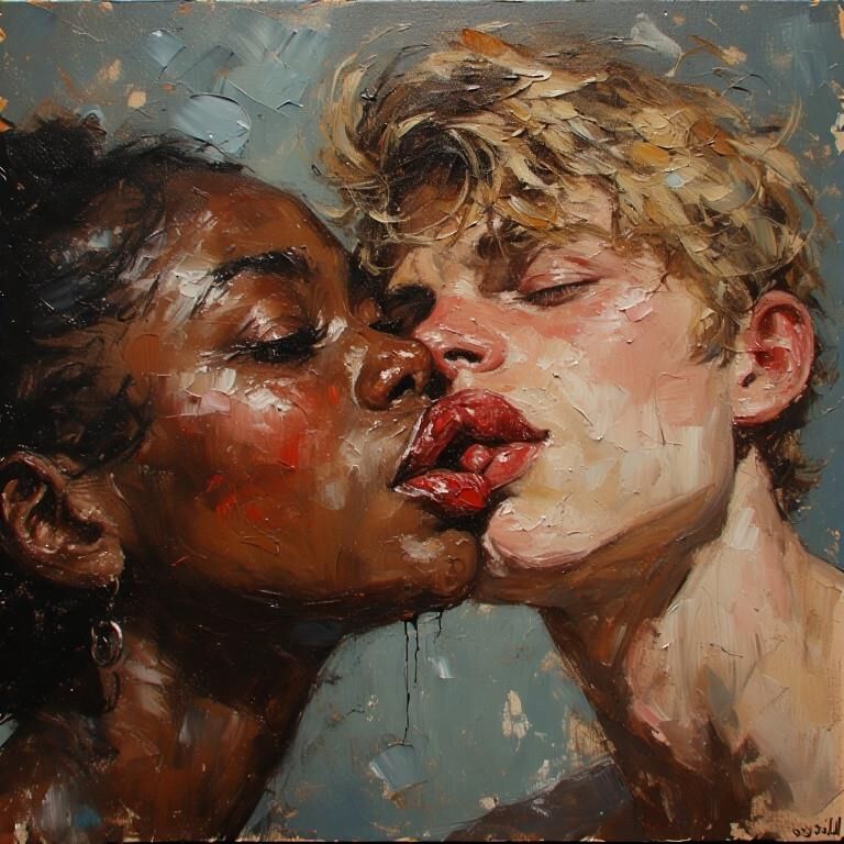 Die Kunst der Vergangenheit geht interracial