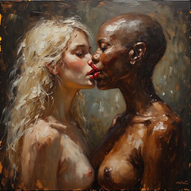 Die Kunst der Vergangenheit geht interracial