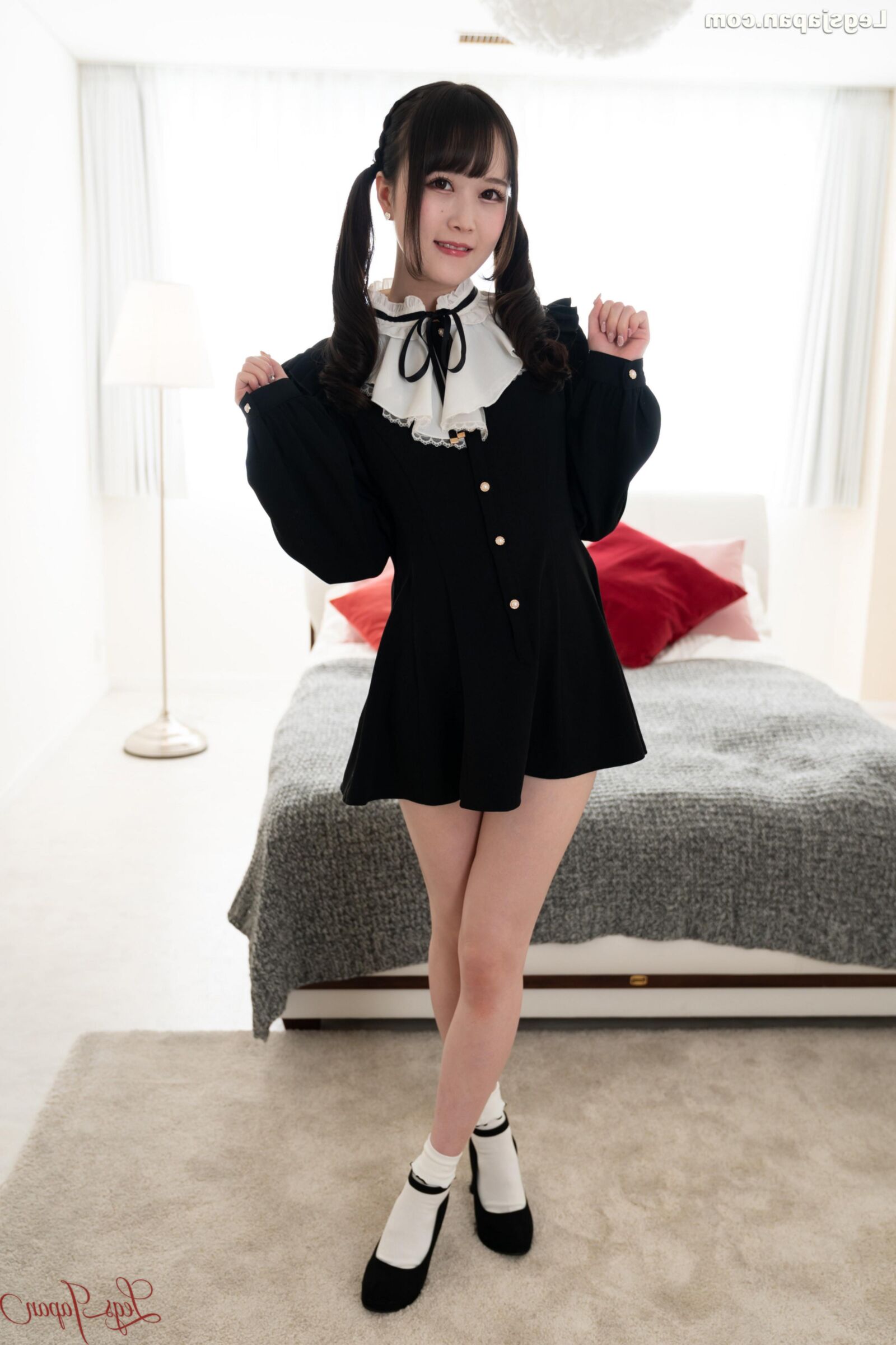 Ria Kurumi vestido preto fofo