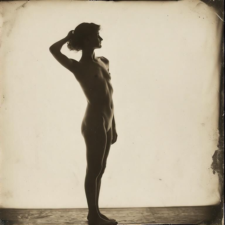 Adult ballerina silhouette project