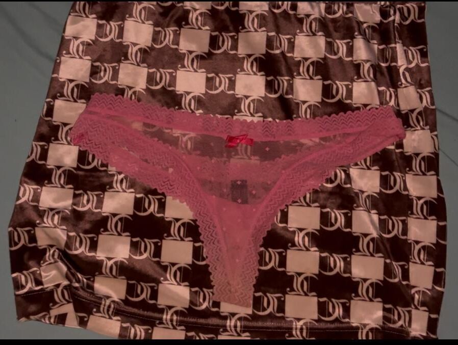 Sister thong and skirt. Comment on her pics for more