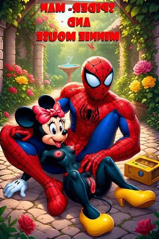 スパイダーマンとミニーマウス