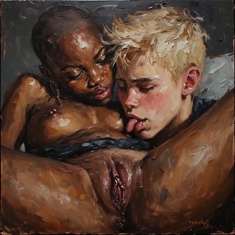 Die Kunst der Vergangenheit geht interracial