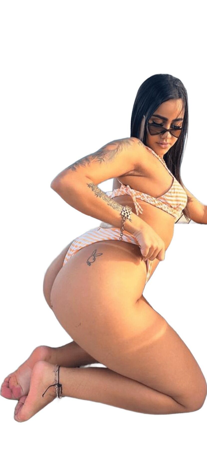 Latina Cute Big Butt Stickers 
