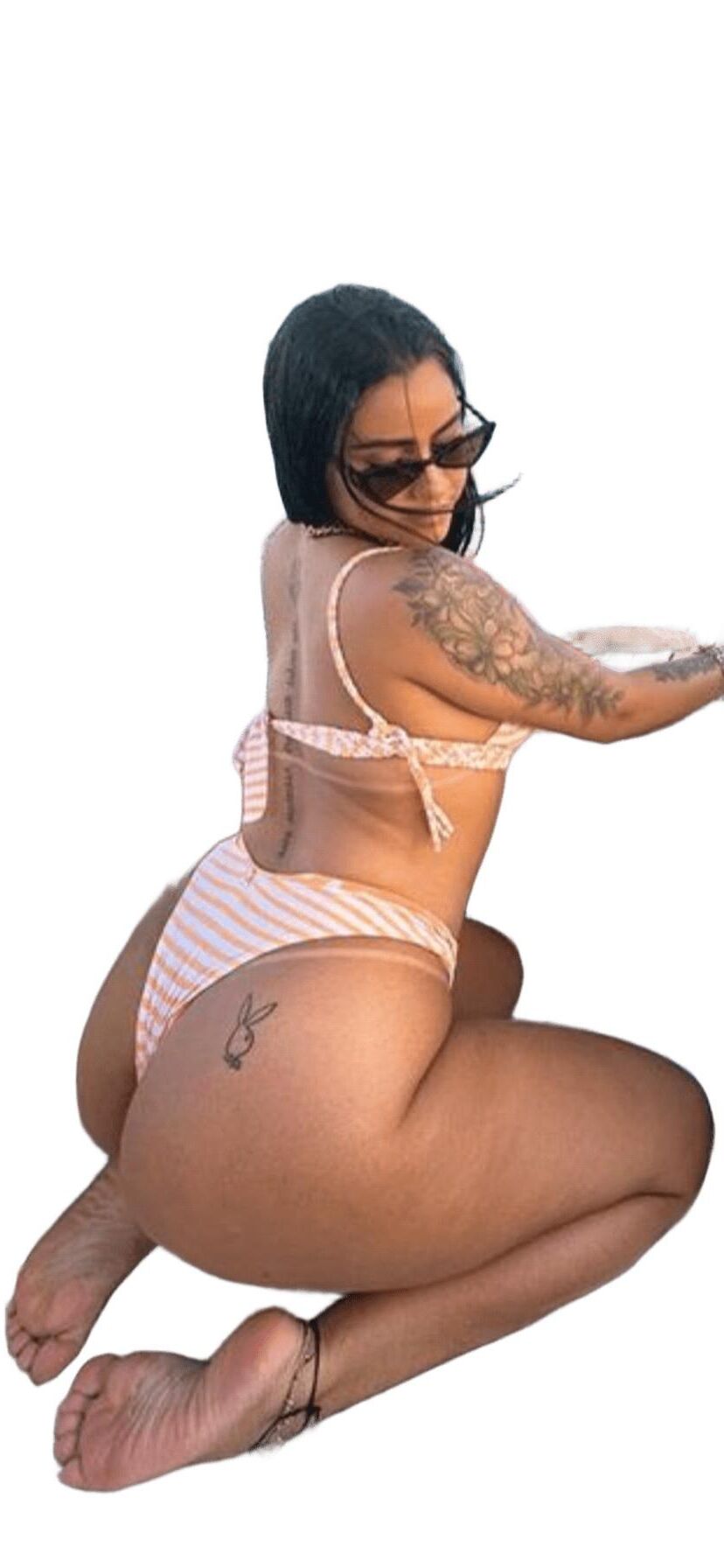 Latina Cute Big Butt Stickers 