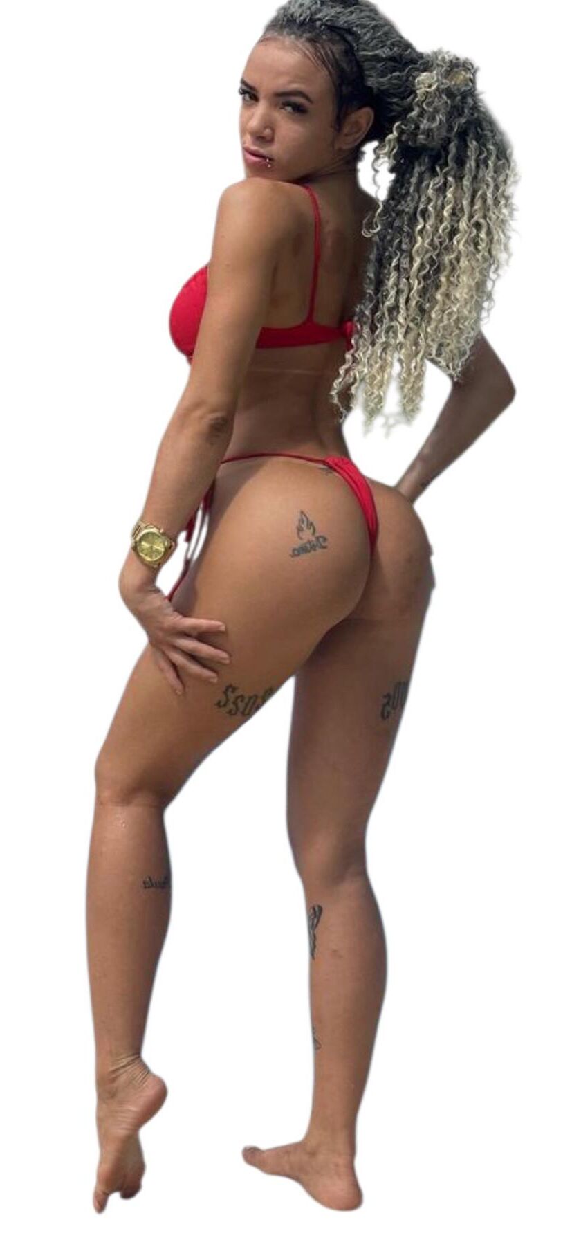 Latina Cute Big Butt Stickers 
