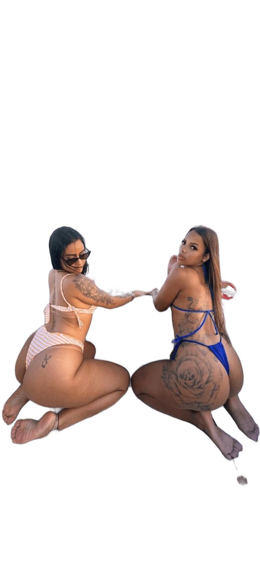 Latina Cute Big Butt Stickers 