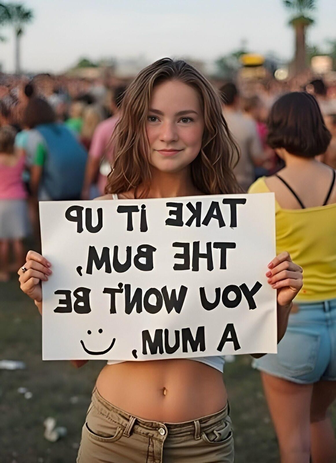 Mädchen mischen