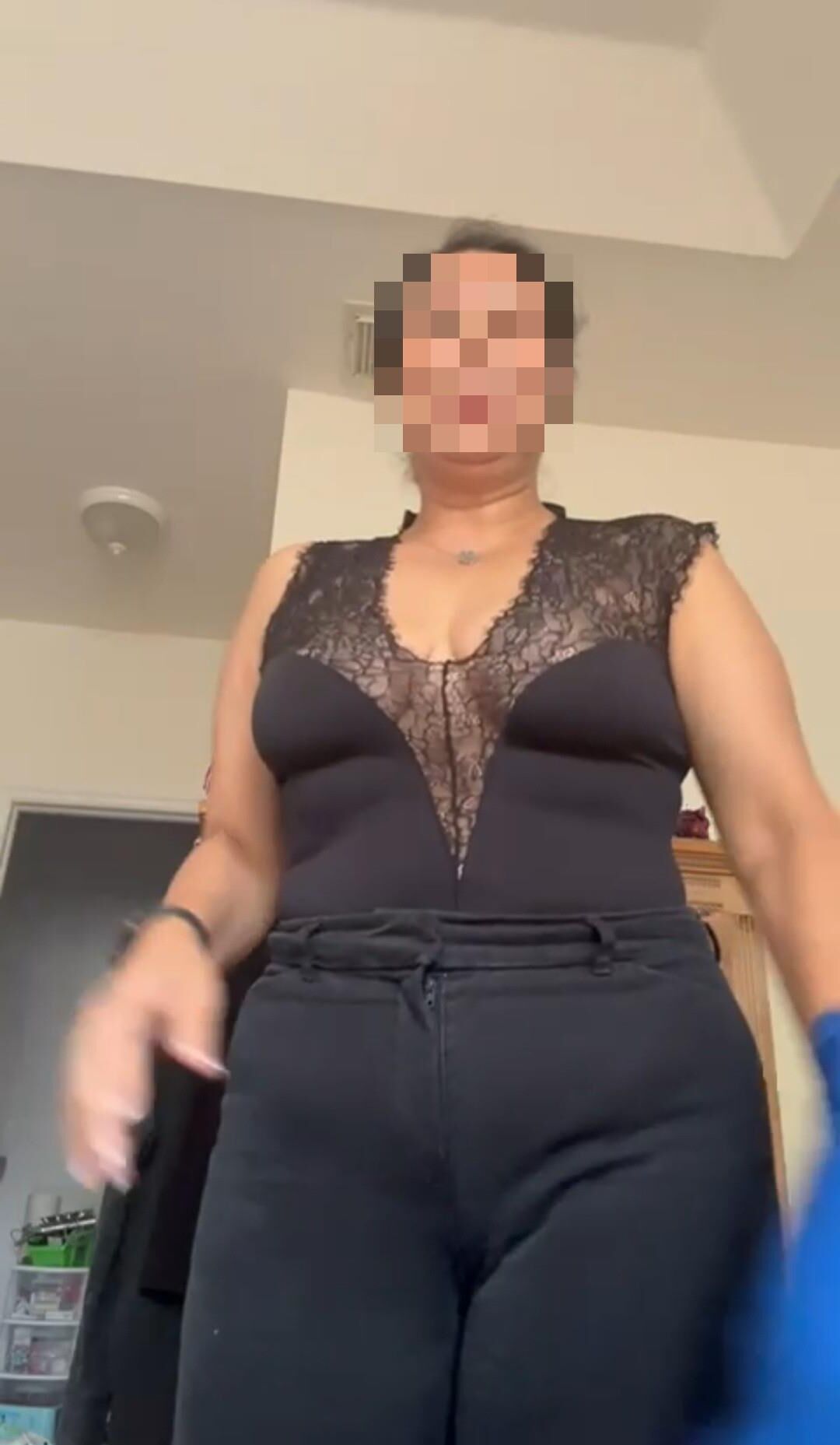 BBW in Black Laced Top Part 