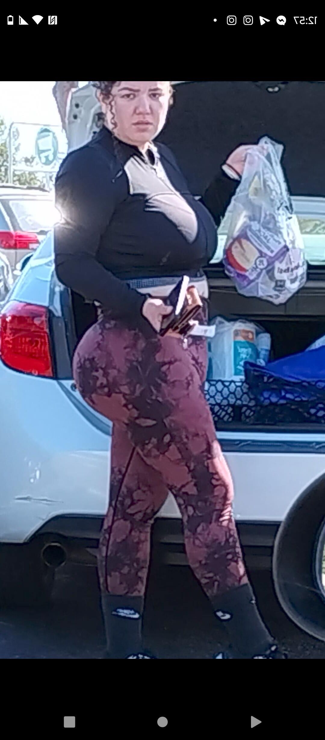 Candid Latina Slut Ass