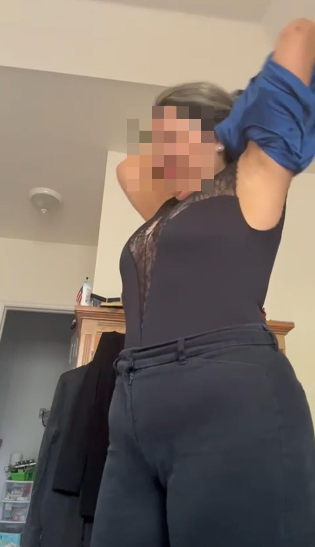 BBW in Black Laced Top Part 