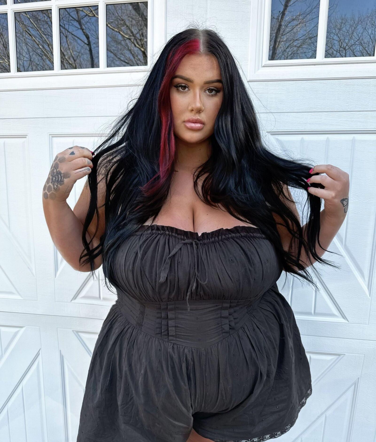 Янтарная огромная задница большие сиськи красавица брюнетка BBW Девушка смешанные снимки