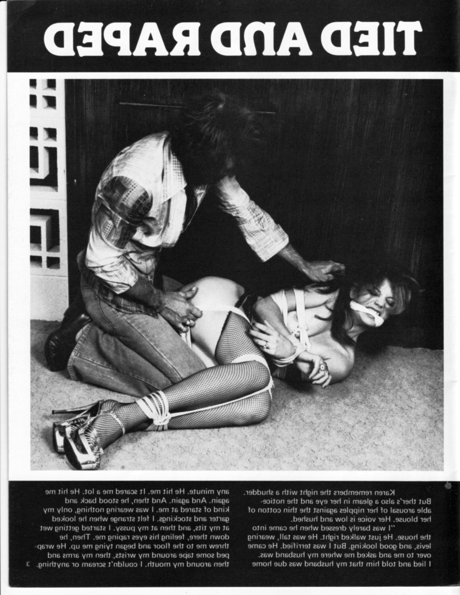 Vintage Bondage Magazine gebunden, teilweise