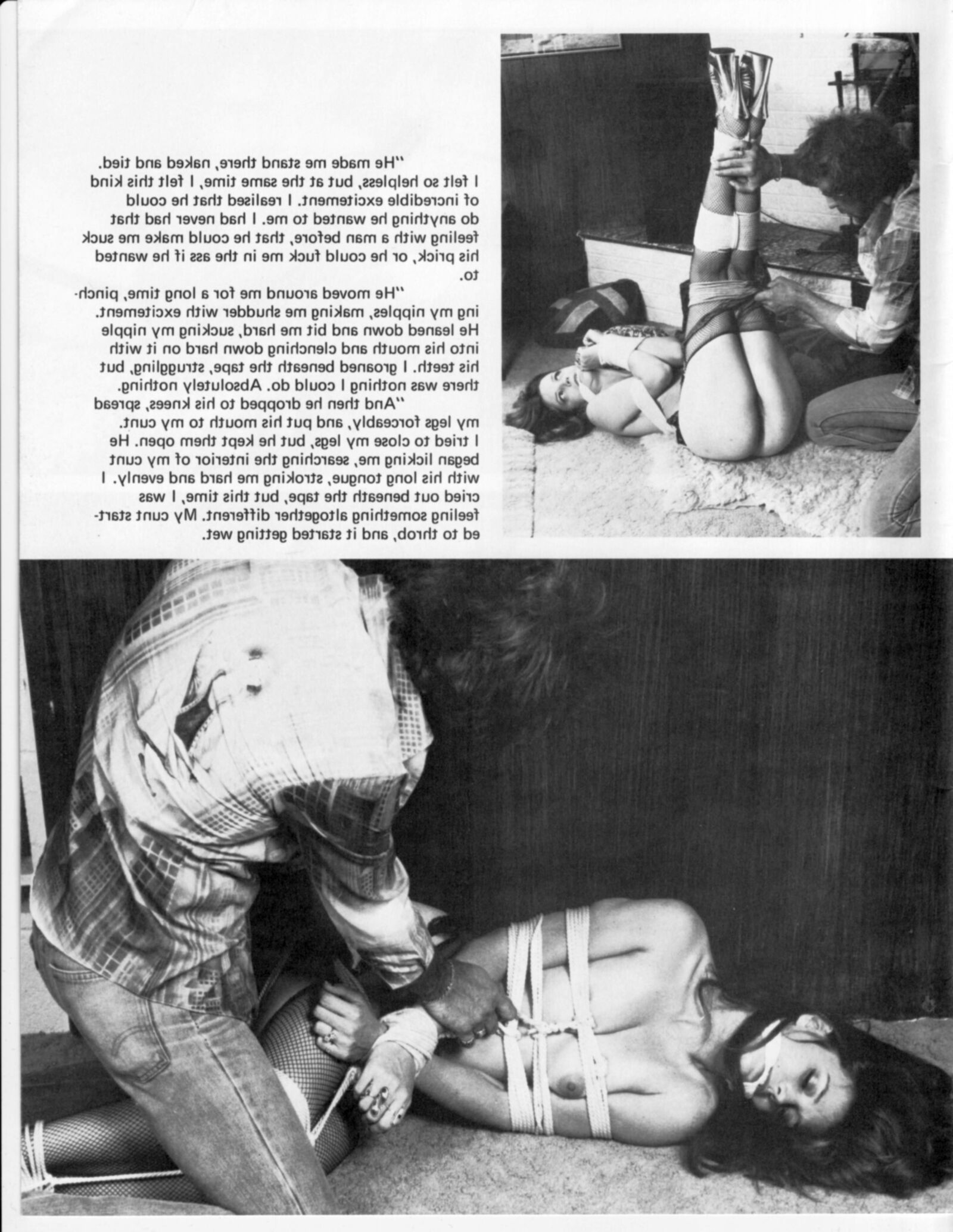 Vintage Bondage Magazine gebunden, teilweise