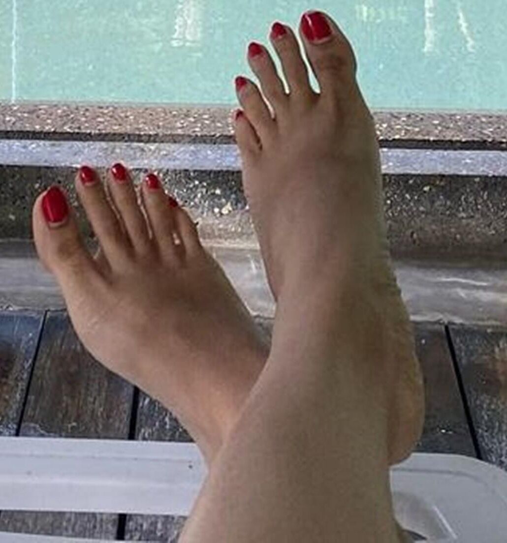 My Hotwife with beautiful Thick Sexy legs and yummy feet