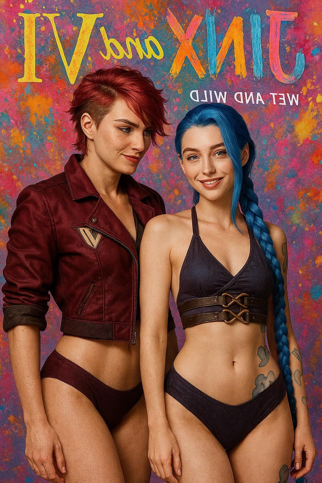 Jinx vs Vi Arcane League of Legends