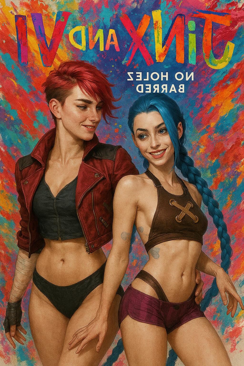Jinx vs Vi Arcane League of Legends
