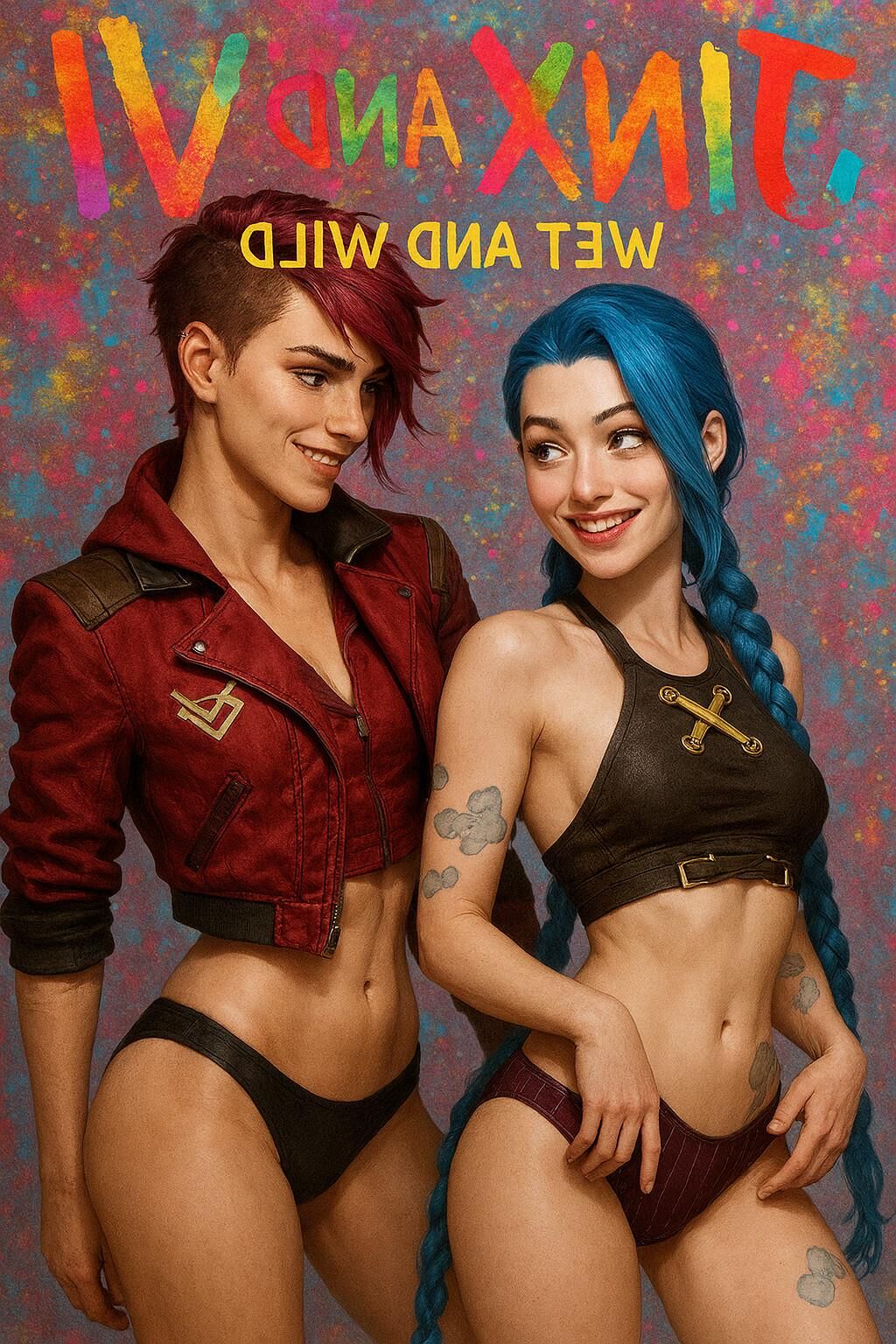 Jinx vs Vi Arcane League of Legends