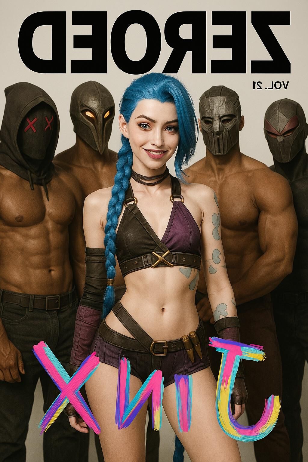 Jinx vs Vi Arcane League of Legends