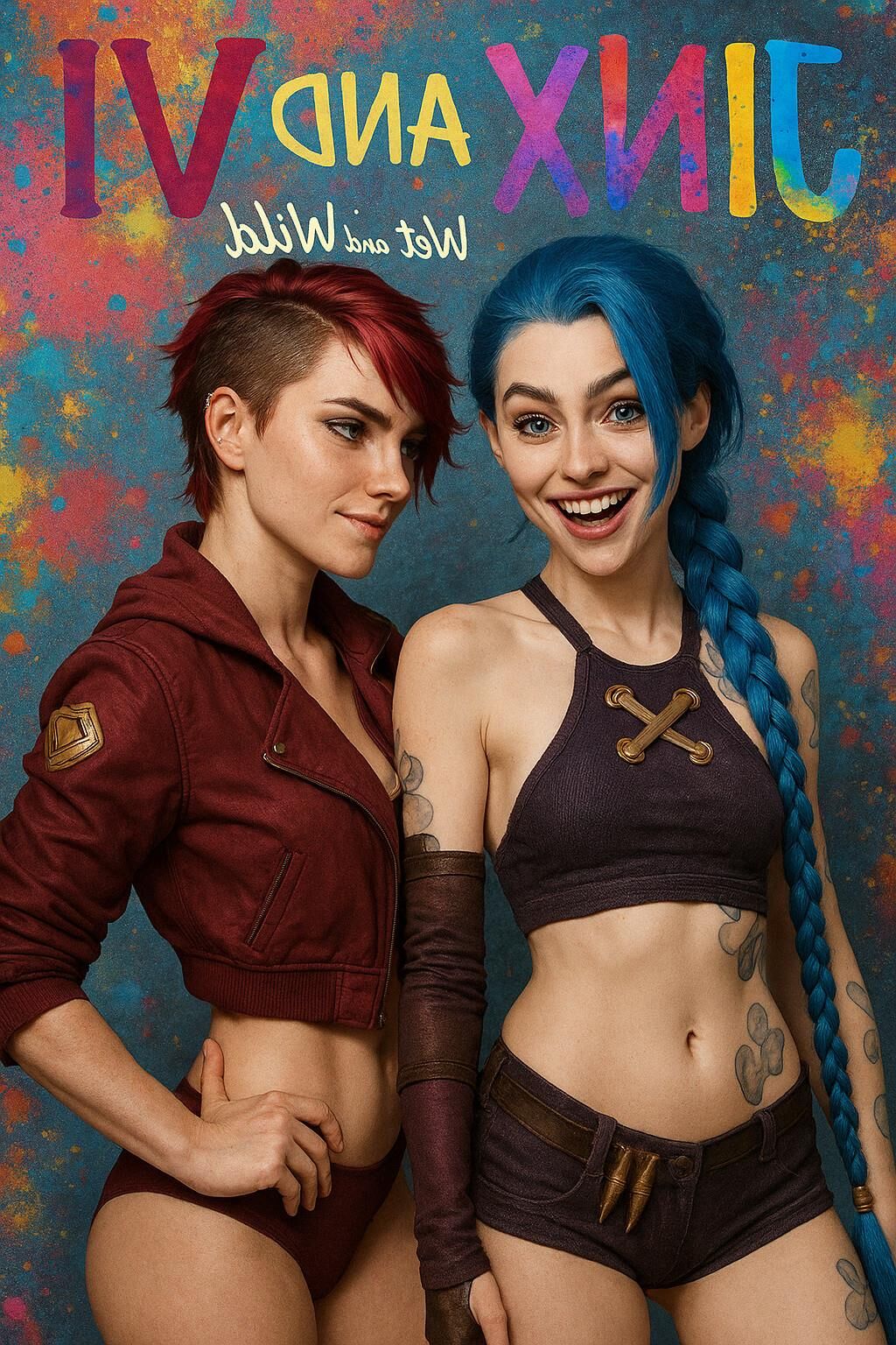 Jinx vs Vi Arcane League of Legends