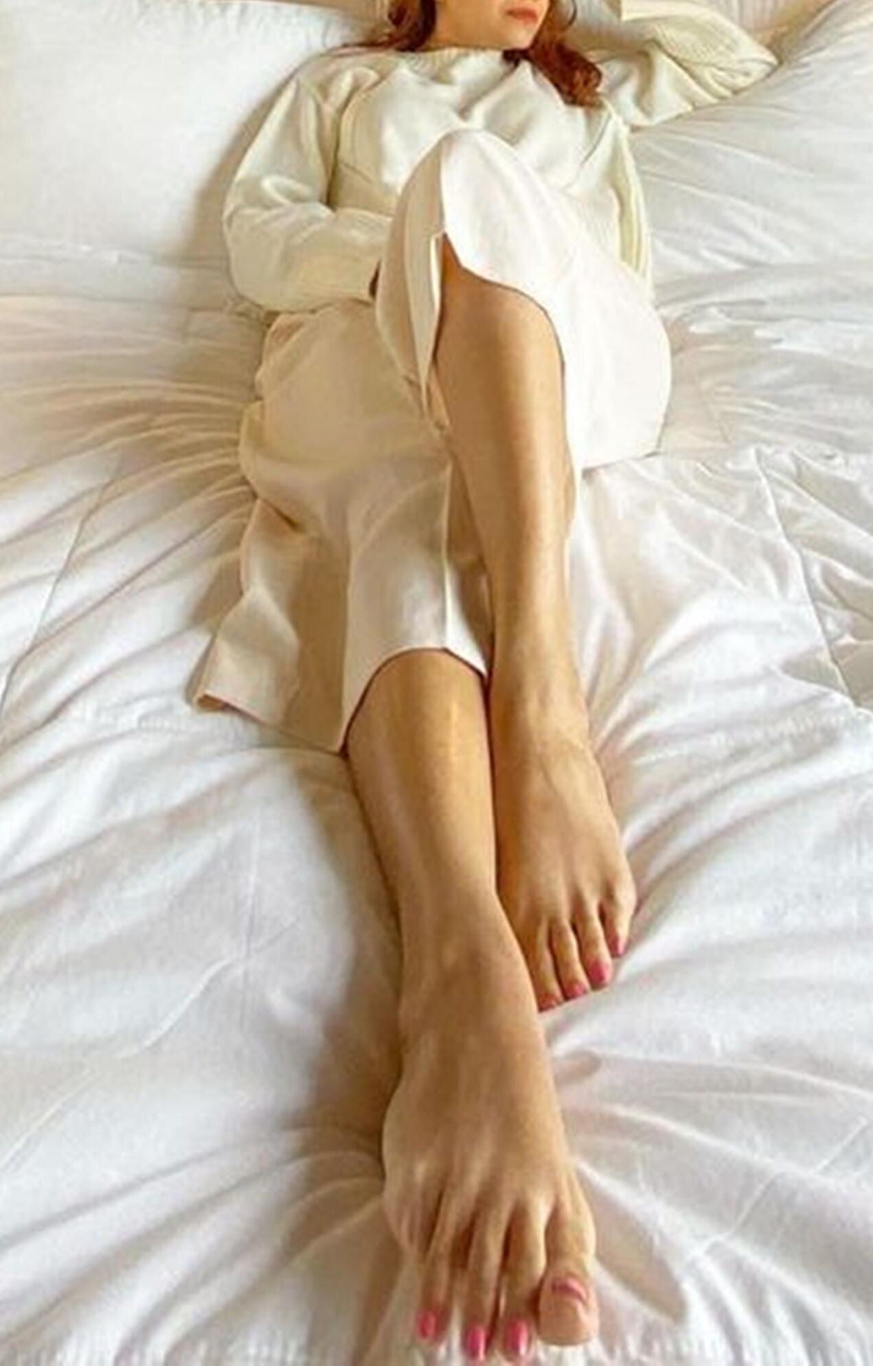 My Hotwife with beautiful Thick Sexy legs and yummy feet