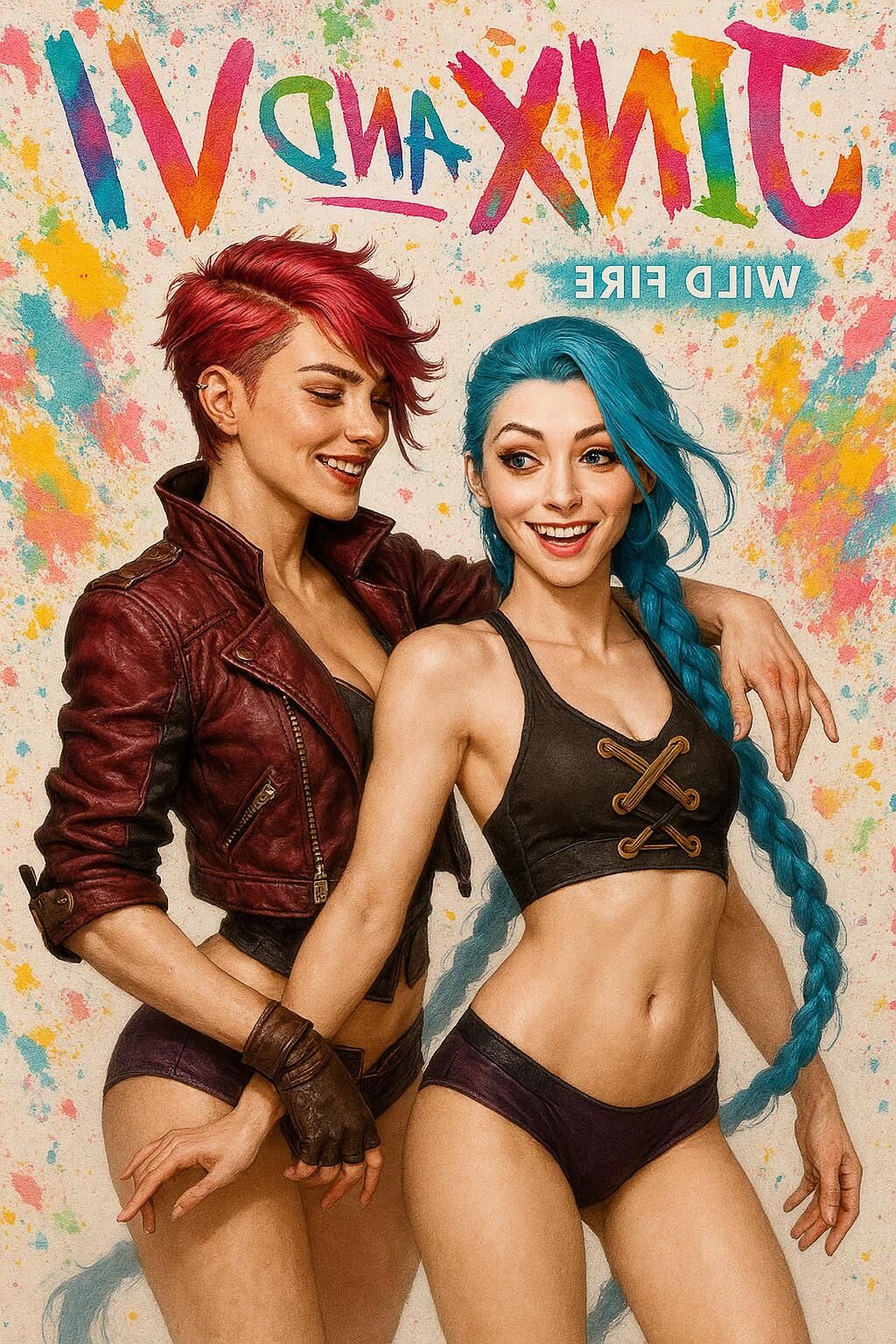 Jinx vs Vi Arcane League of Legends